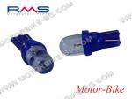 ЛАМПА 12V T10 ДИОДНА W2.1X9.5D /1 ДИОД/ СИНЯ RMS /2 БР. К-Т/-2